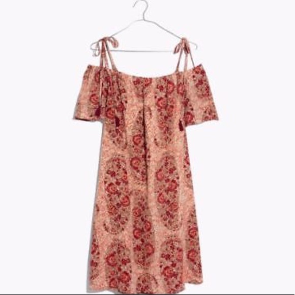 Madewell Silk Cold-Shoulder Dress - Picture 4 of 4